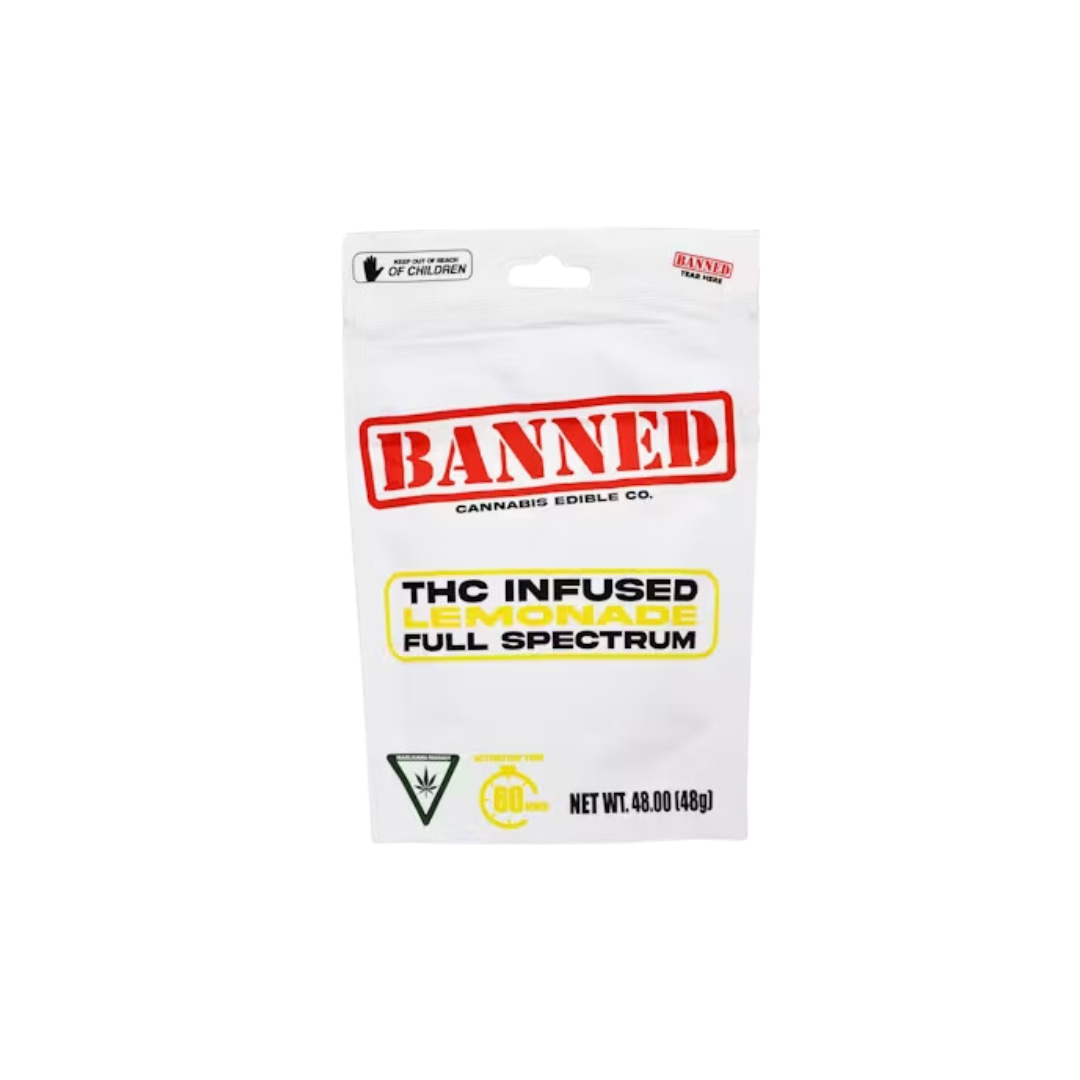 Photograph of product: Banned | Lemonade Gummy Clusters | 4x50mg | 200mg
