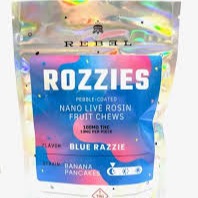Photograph of product: Rozzies Blue Razzie Fast Acting Live Rosin Gummies (I)