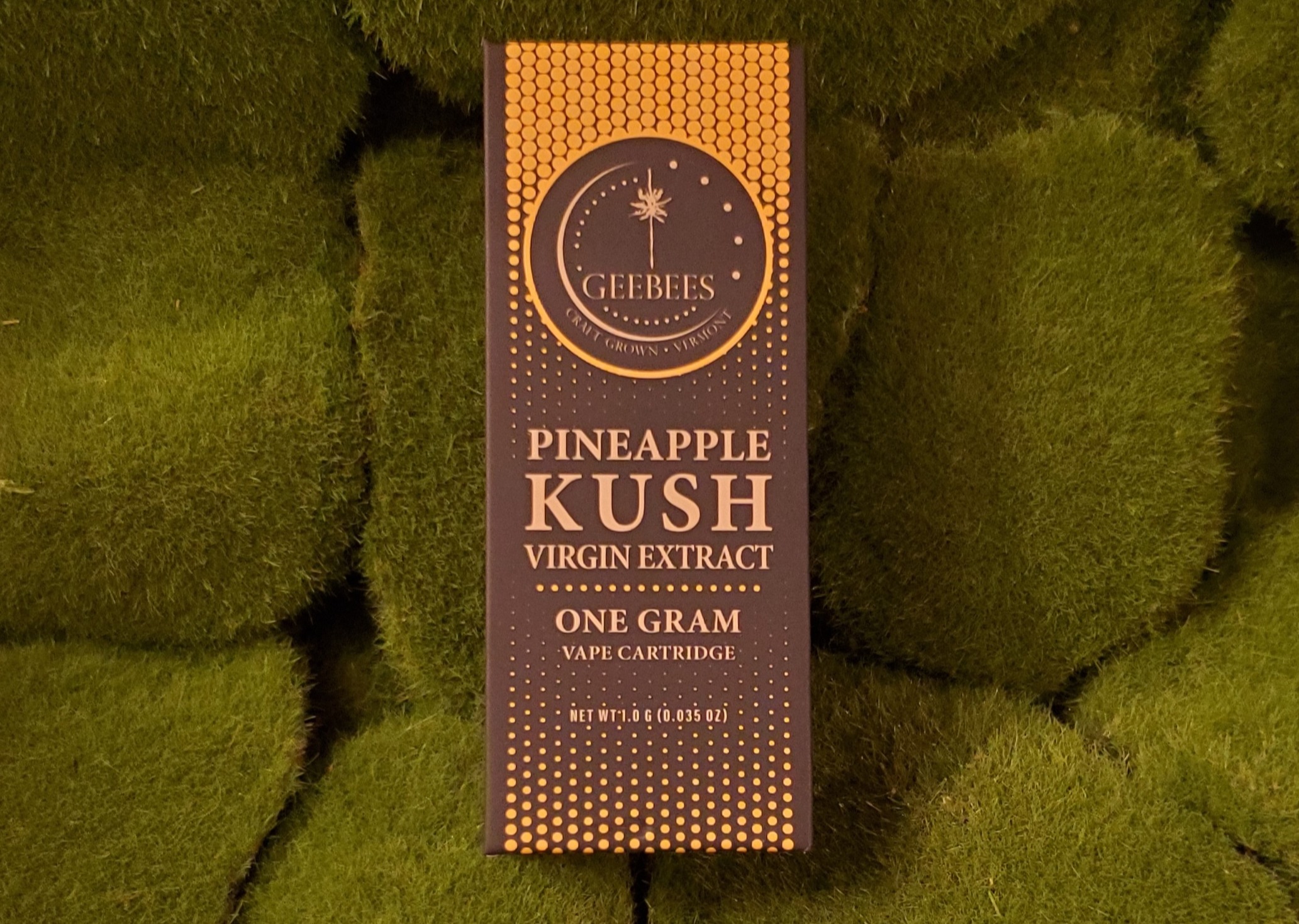 Photograph of product: Oui'd Oil Vape Cart | Pineapple Kush | Geebees