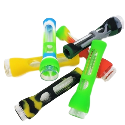 Photograph of product: 3.5" Silicone Chillum | Assorted Colors