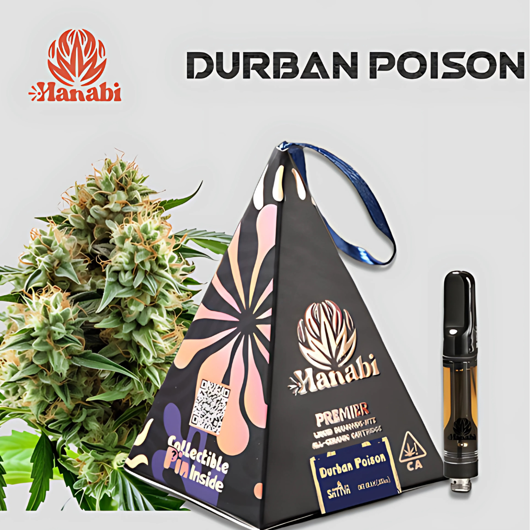 Photograph of product: Hanabi - Durban Poison - Cart 1G LR Diamond Oui'd
