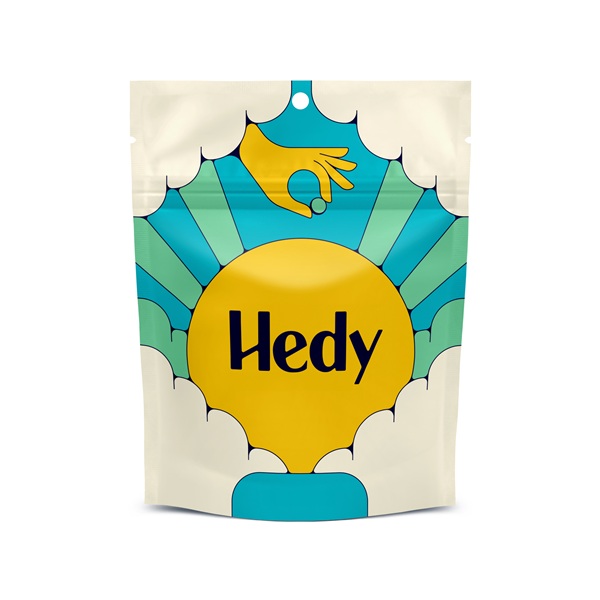 Photograph of product: Hedy | Soft Lozenge | Peaceful Peach Mango | 100mg/10pk