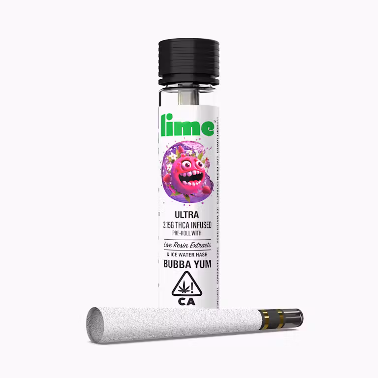 Photograph of product: Bubba Yum [I] | 2.15g ULTRA Infused Pre-Roll  | Lime