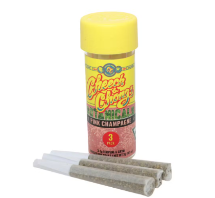 Photograph of product: Cheech & Chong - Key Lime Pie - 3x1g Infused Preroll Pack
