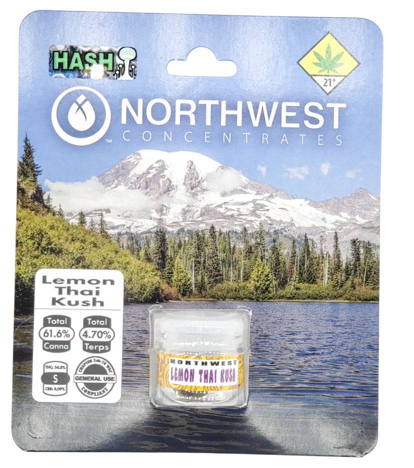 Photograph of product: Northwest Concentrates CON Lemon Thai Kush Temple Ball 1g