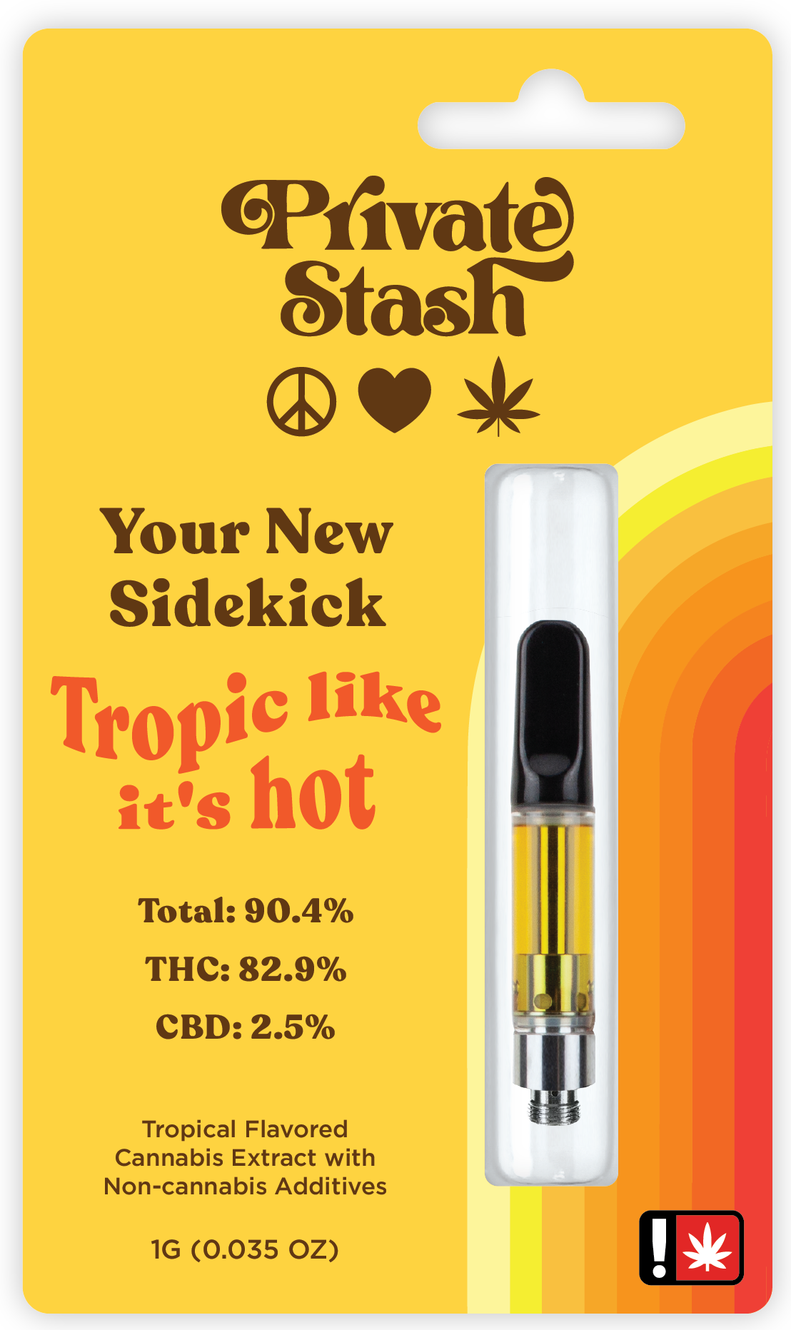 Photograph of product: Private Stash 1g Cart]Tropical