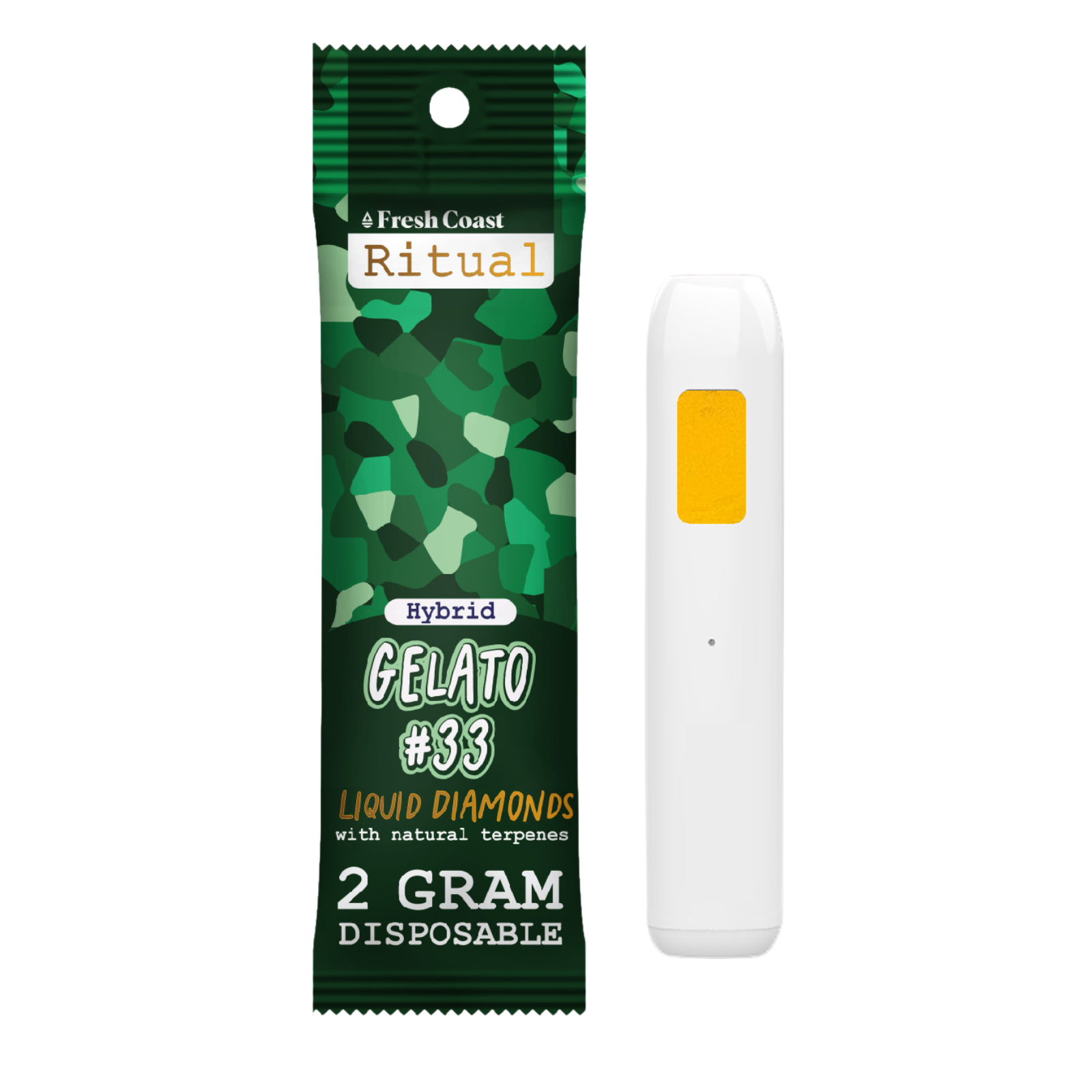 Photograph of product: Fresh Coast | 2g Liquid Diamond Disposable | Hybrid | Gelato 33