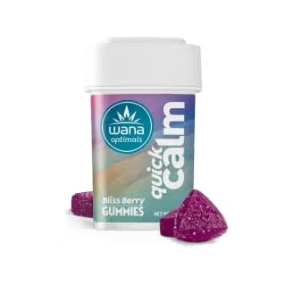 Photograph of product: QUICK CALM | BLISS BERRY | GUMMIES | 10MG:100MG:100MG | REC