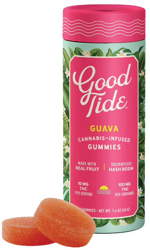 Photograph of product: Good Tide - Rosin Gummy - Guava - (H) - 100mg