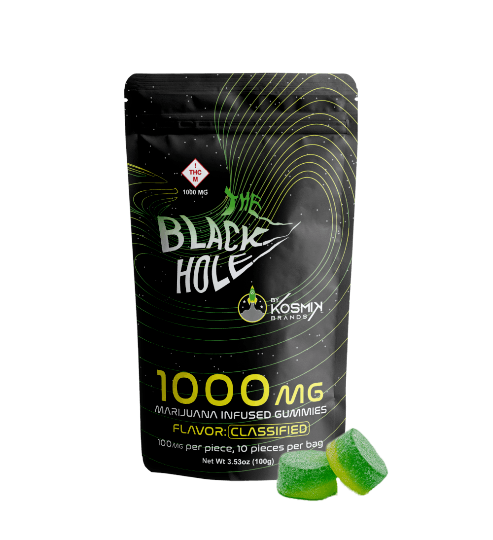Photograph of product: 1000mg Gummies | Black Hole Yellow