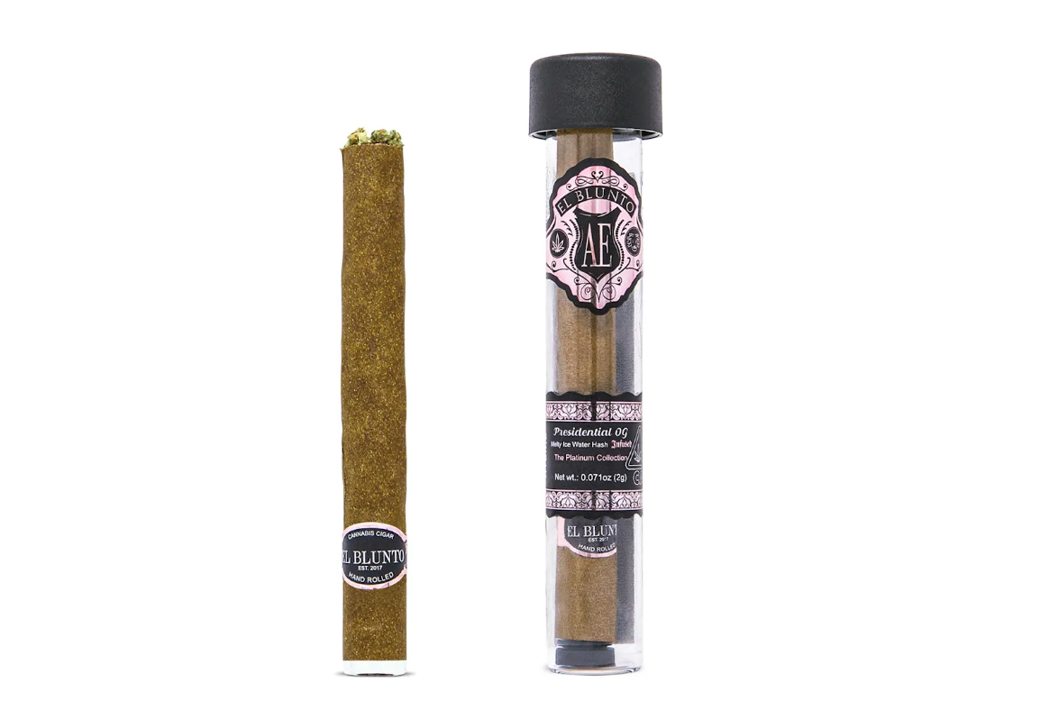 Photograph of product: El Blunto Rose Gold | Presidential OG | au chocolat Infused Blunt