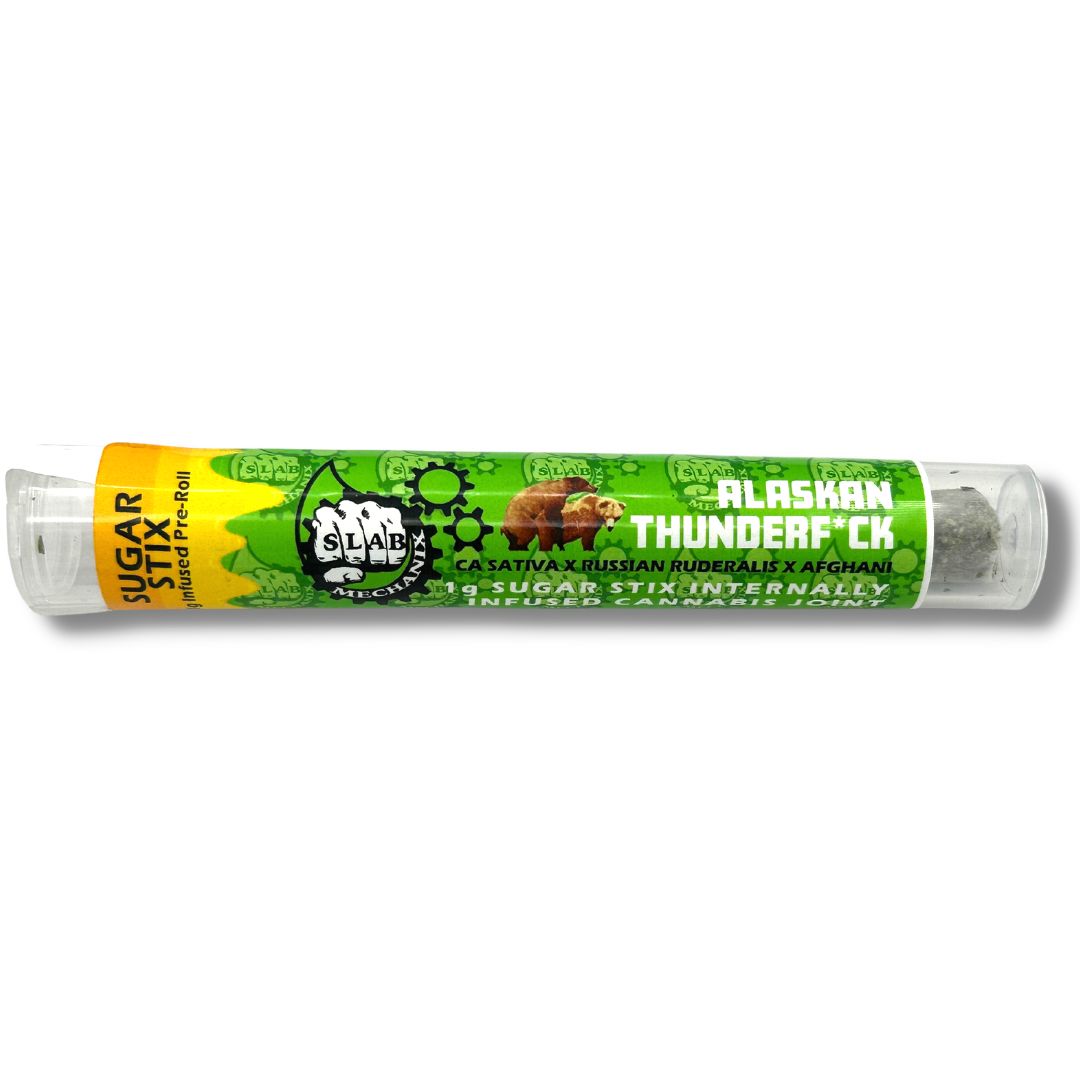 Photograph of product: Alaskan ThunderF*ck 10pk infused Sugar Stix (Slab Mechanix)