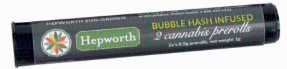 Photograph of product: Gorilla Glue x Purple Punch + Alien Rock Candy - Bubble au chocolat Infused Pre-roll - 2 Pack