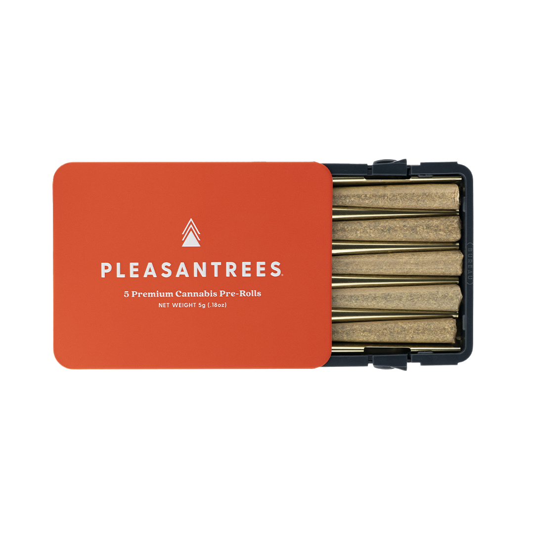 Photograph of product: Pleasantrees Slugger Series | Peanut Butter Gelato | Preroll - 5 Pack