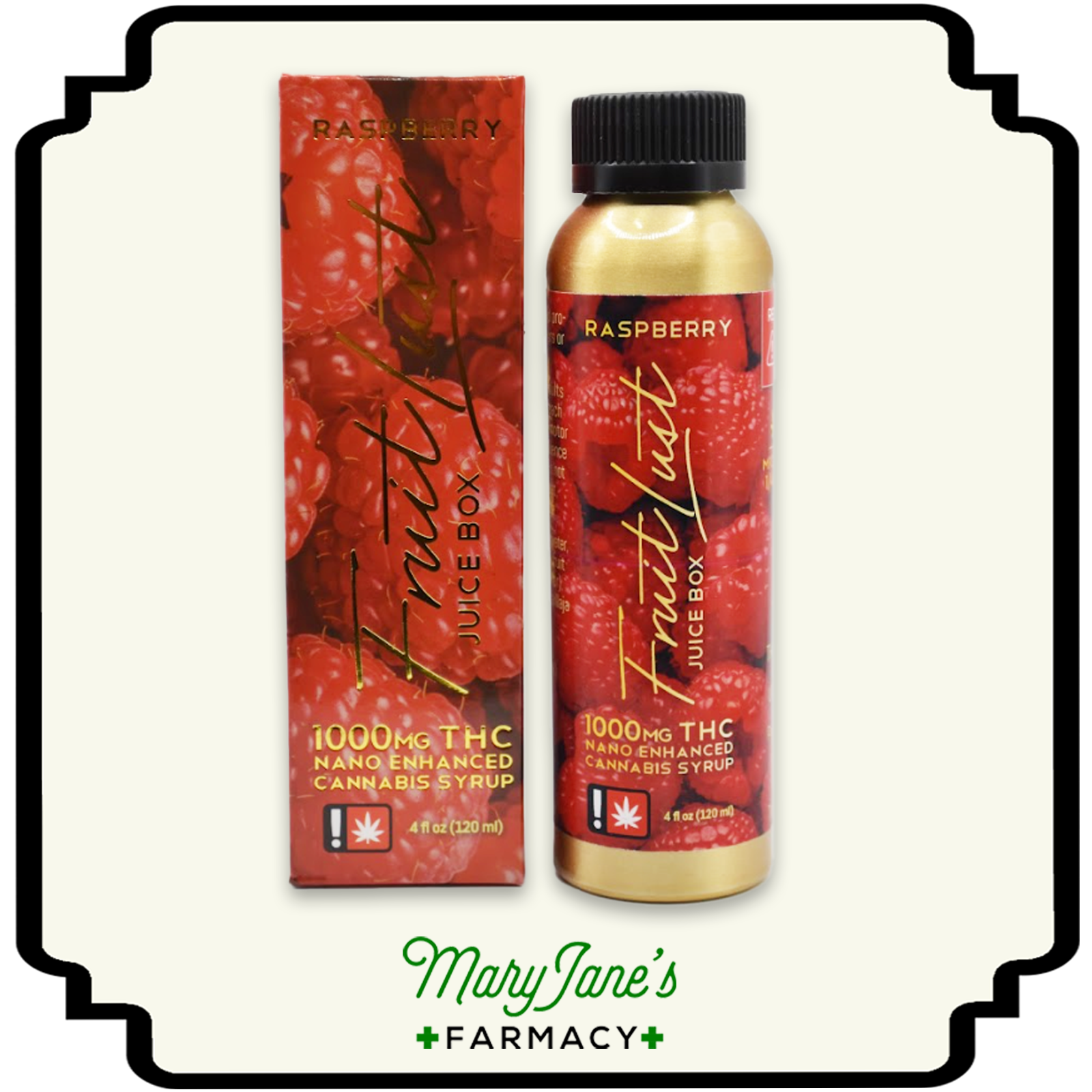 Photograph of product: Raspberry Juice Box Syrup | 1000mg