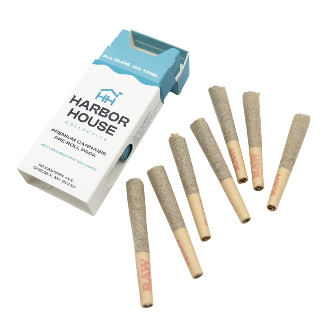 Photograph of product: Aspen OG | 3.5g | Pre-Roll 7 pk | Harbor House