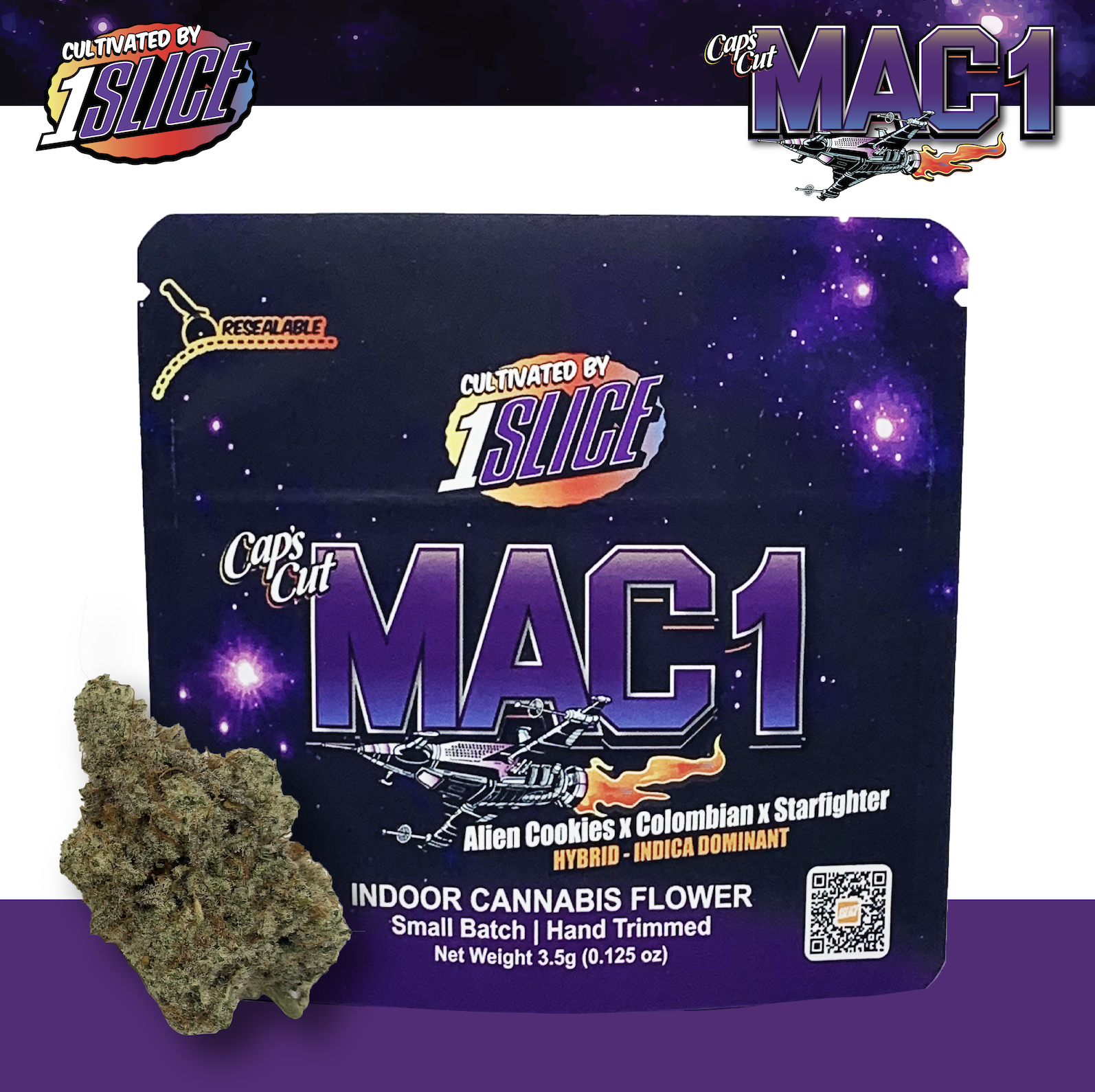 Photograph of product: 1Slice |  Flower | Mac1 - 1g