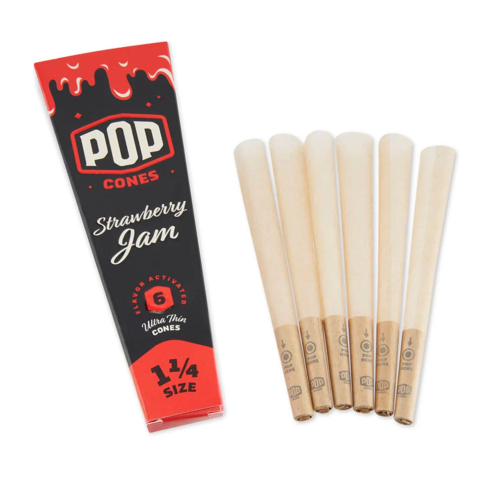 Photograph of product: Pop Cones | Strawberry Jam | 1 1/4 | 6pk