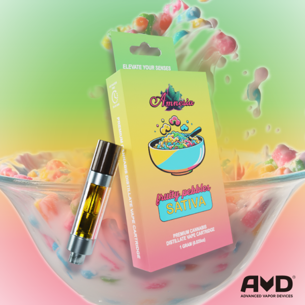 Photograph of product: Amnesia 1g Cart Fruity Pebbles