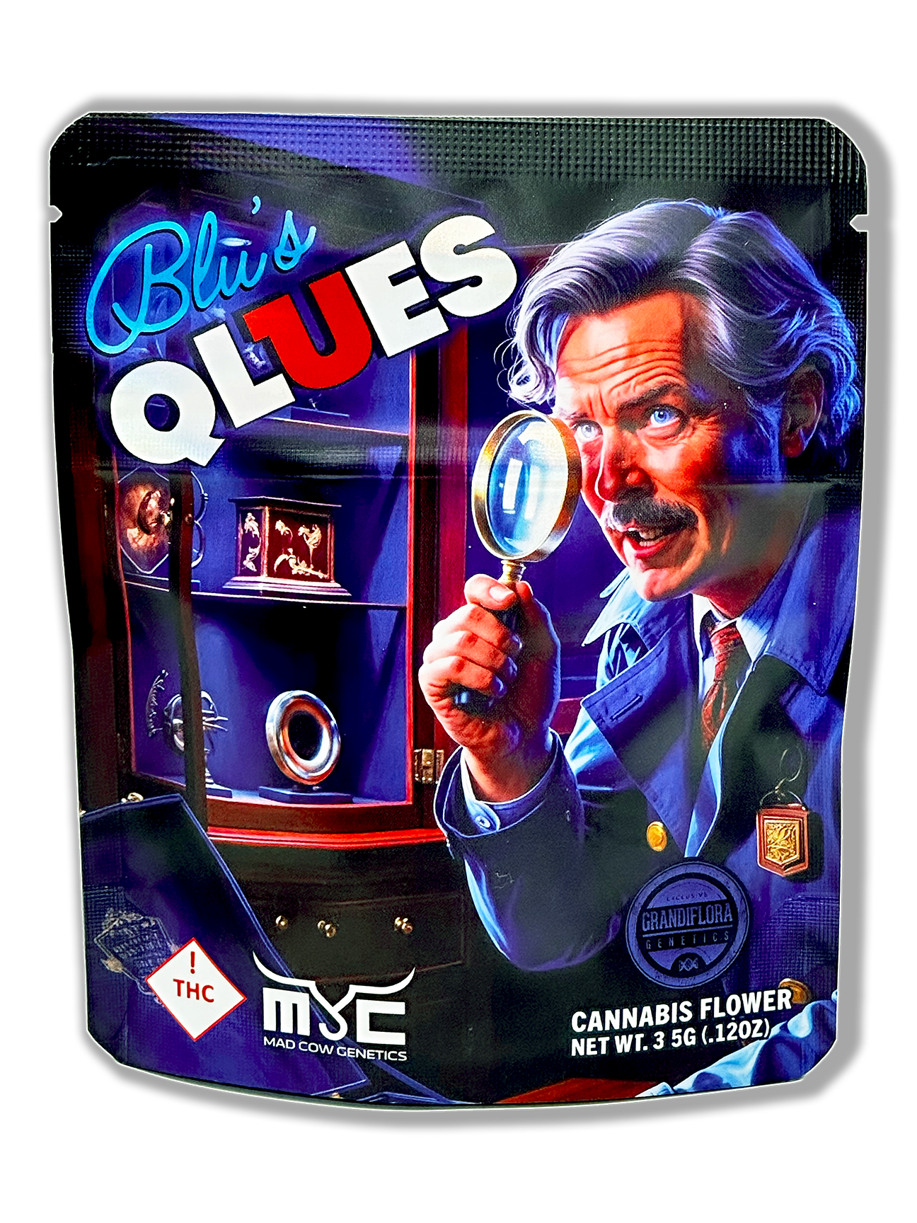 Photograph of product: Blues Qlues (Mad Cow Genetics) - Bag - 3.5g