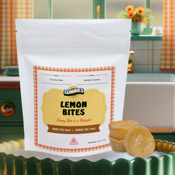 Photograph of product: Lemon Bites 10mg 10pk | 100mg