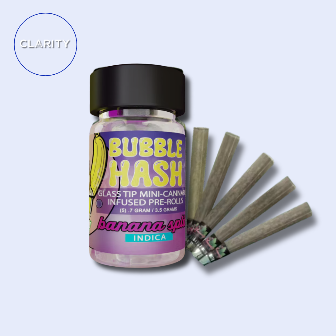 Photograph of product: Amnesia Bubble au chocolat Infused Prerolls 5pk | Banana Split