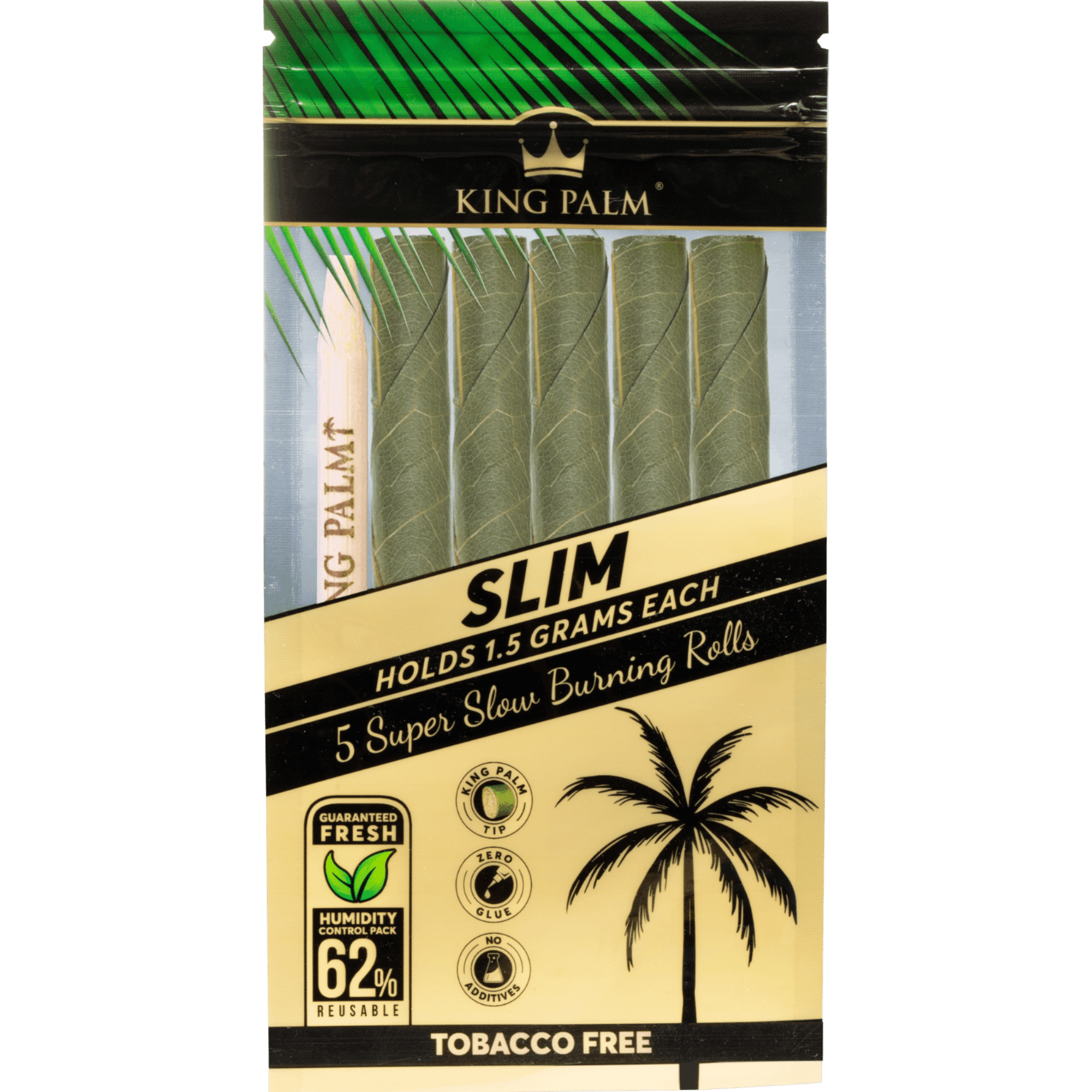 Photograph of product: LB | $7 Slim King Palm 5 pack | glass