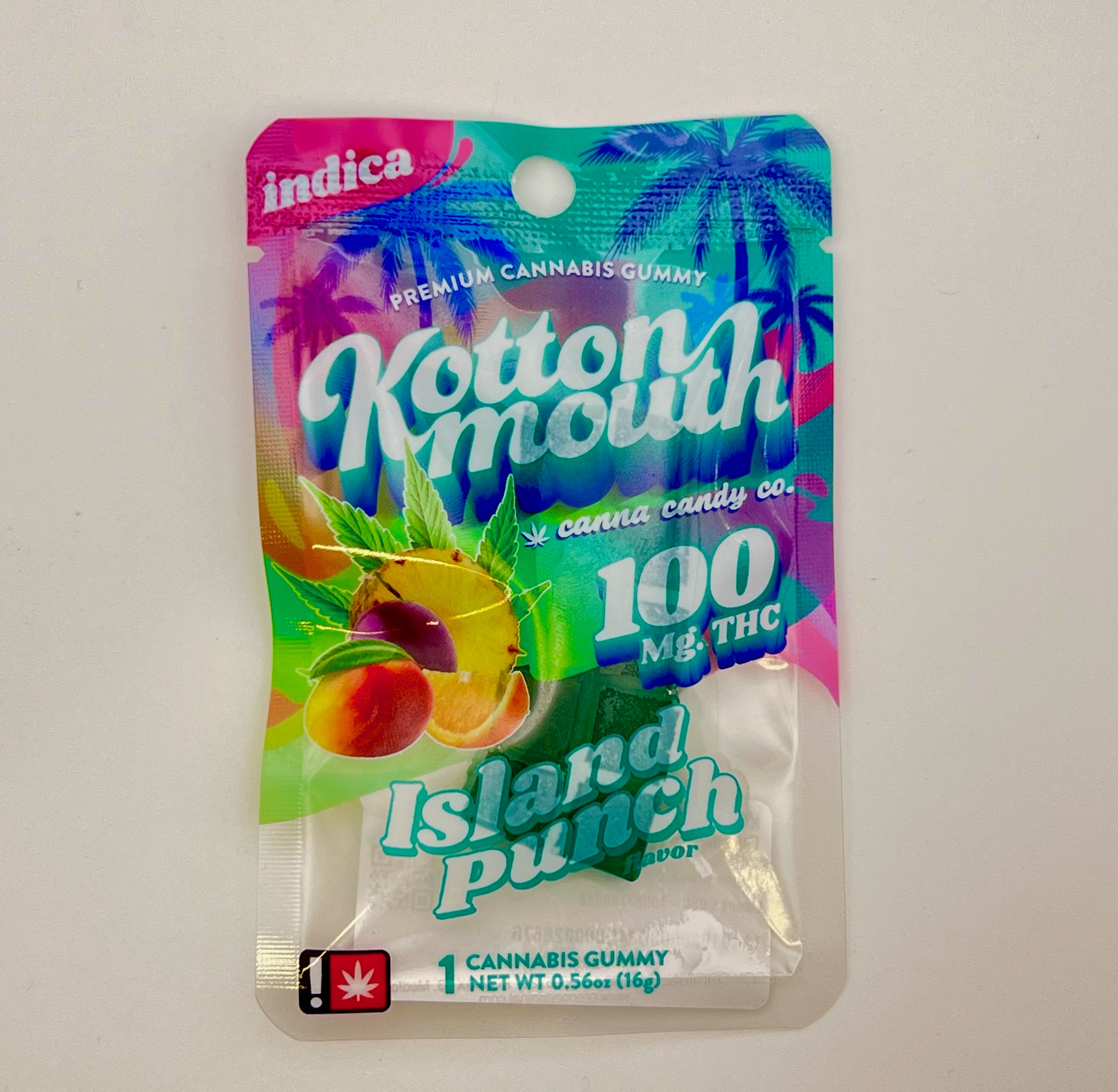 Photograph of product: Kotton Mouth | Island Punch | TH-oui | 100mg 1-Piece Gummy