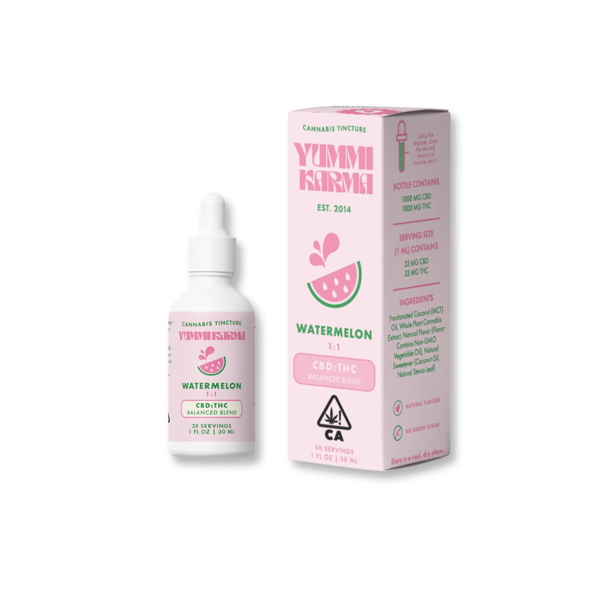 Photograph of product: Watermelon (1:1 TH-oui:CBD) Tincture $67