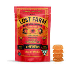 Photograph of product: Cherry Mango | 20mg THC x 10pk | Live Resin Infused | Lost Farm