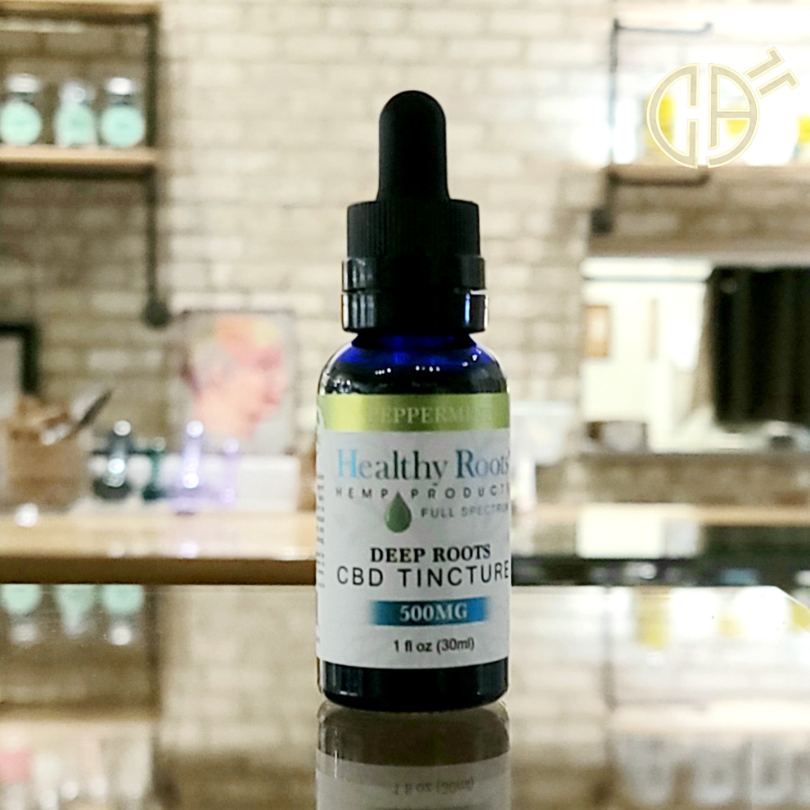 Photograph of product: Healthy Roots | Peppermint Hemp Drops - BOTH
