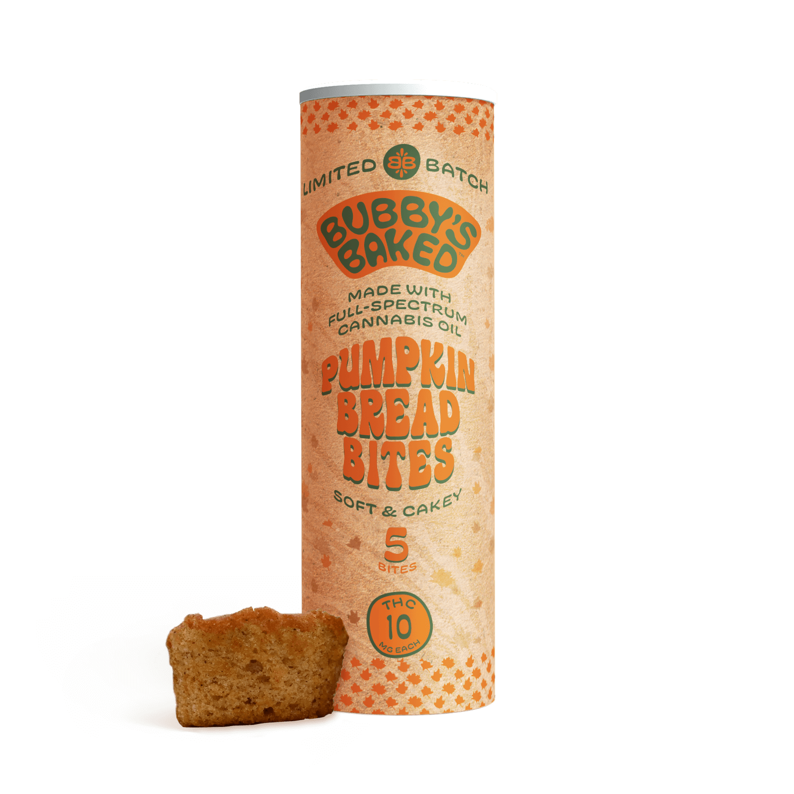 Photograph of product: Pumpkin Bread Bites 100mg 5pk