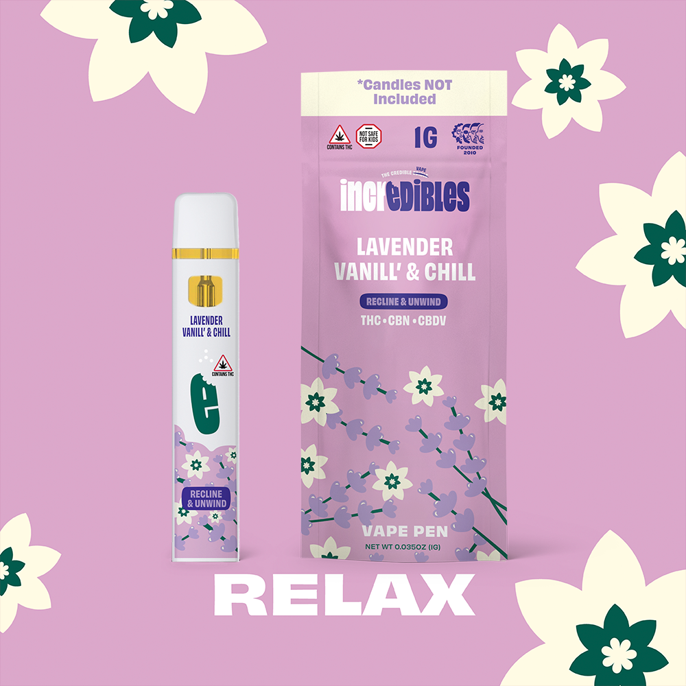 Photograph of product: Relax Lavender Vanilla Distillate Disposable