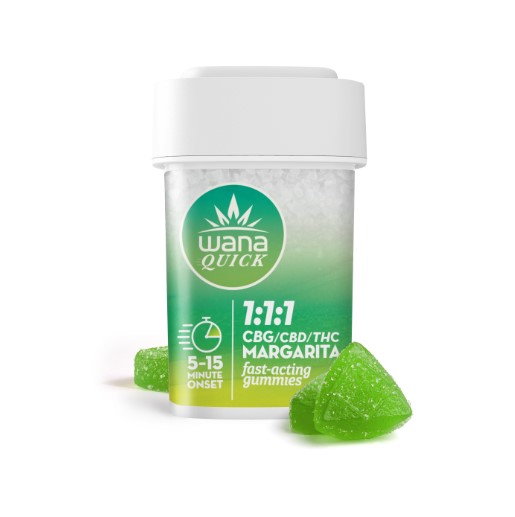 Photograph of product: Margarita | 1:1:1 THC:CBD:CBG | Fast Acting | 5mg/20ct Gummies