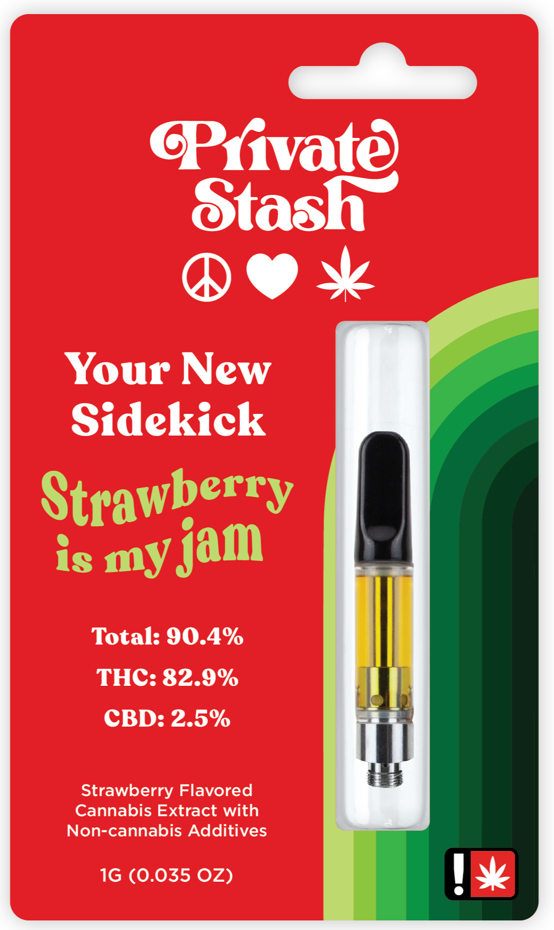 Photograph of product: Private Stash 1g Cart]Strawberry