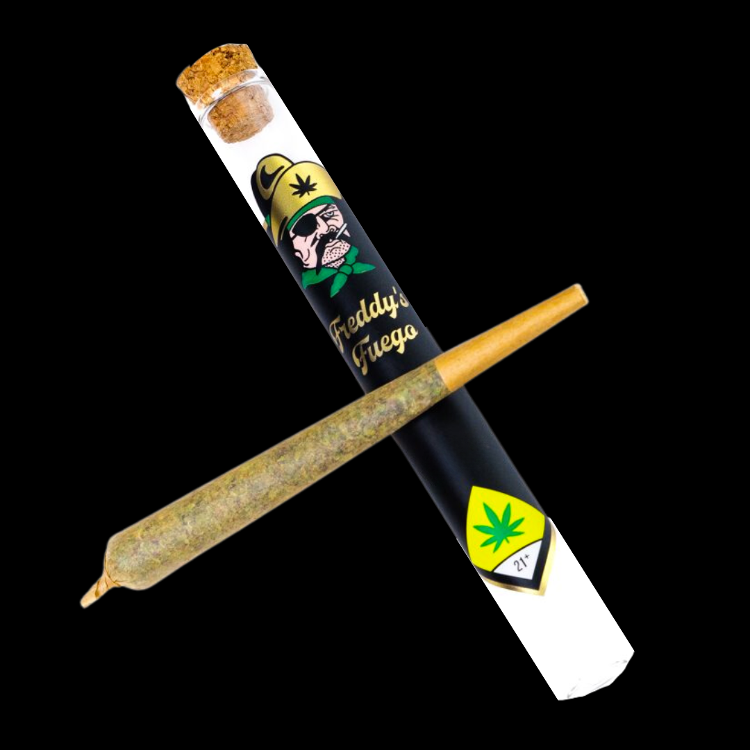 Photograph of product: Goldust DOH Approved Pre-roll Freddy's Fuego
