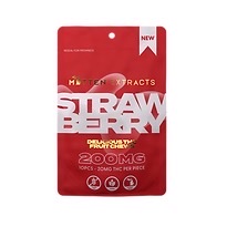 Photograph of product: Mitten Extracts- Strawberry 200mg Gummies