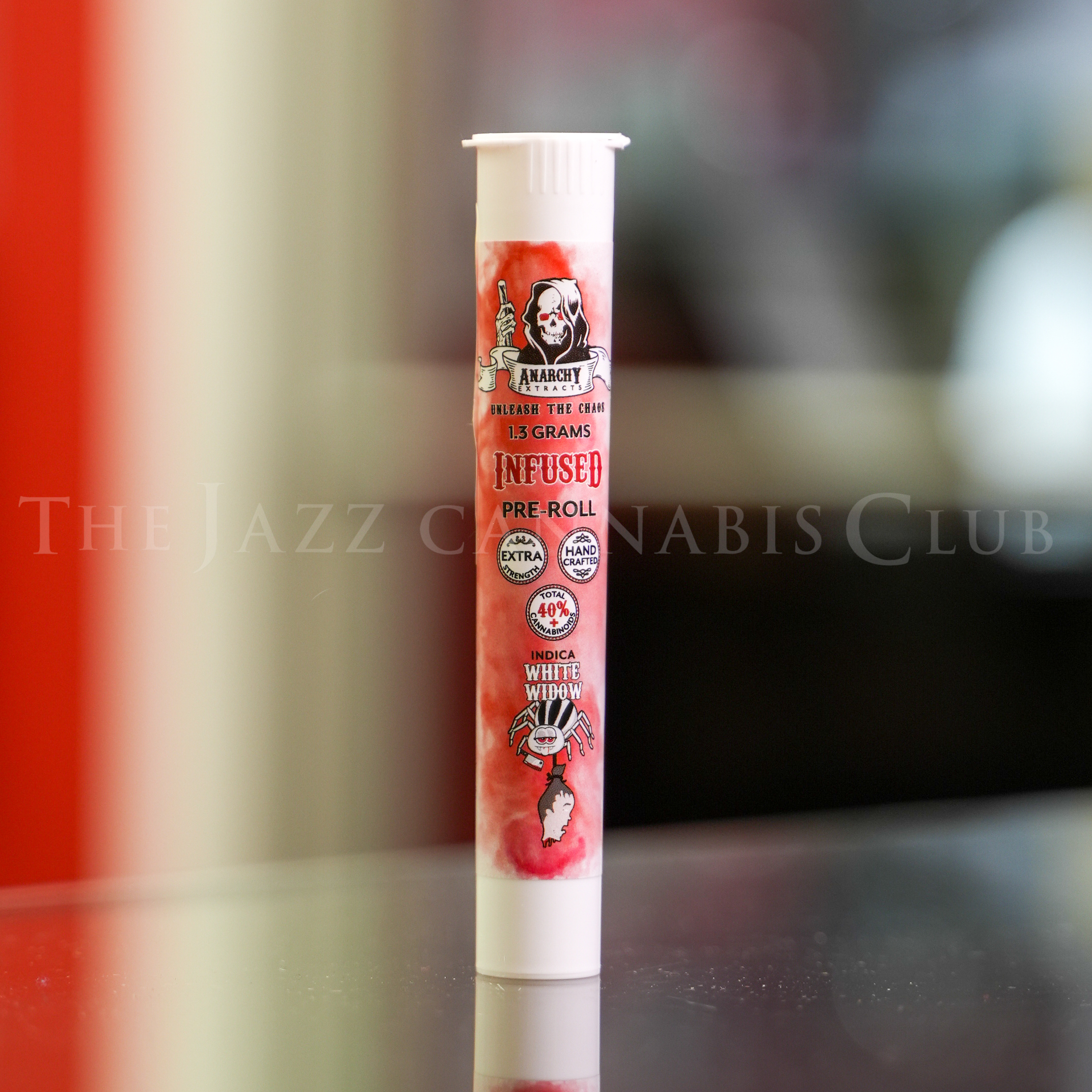 Photograph of product: Anarchy - White Widow 1.3g Infused Pre-Roll