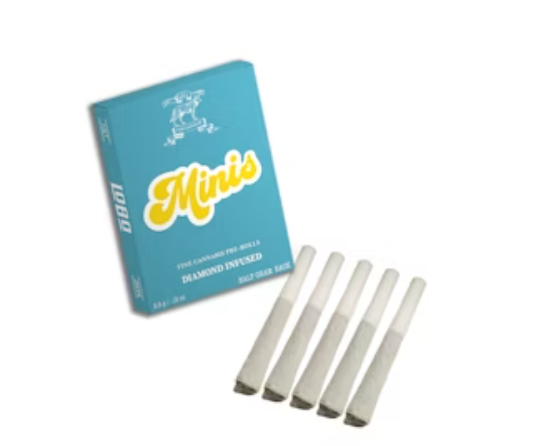 Photograph of product: Lobo | Orange Layer Cake | Diamond Infused Pre-Roll | Oui'd | Mini 5PK | 2.5G