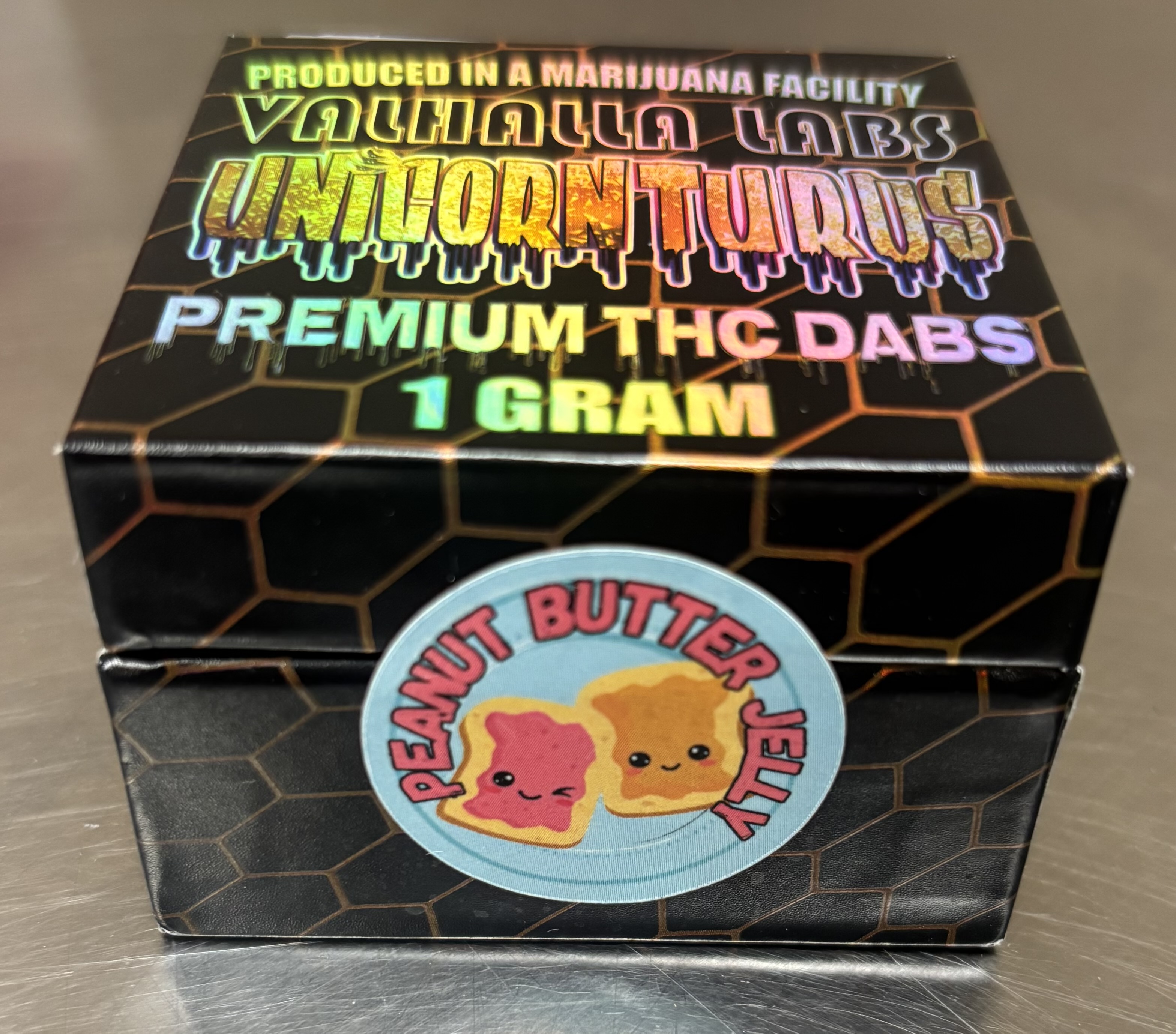 Photograph of product: Valhalla Peanut Butter Jelly 1g Live Resin