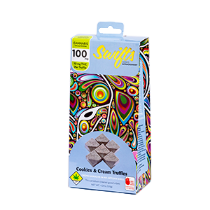 Photograph of product: Swifts | Cookies & Cream Truffles | 10pk | DOH | 100mg TH-oui