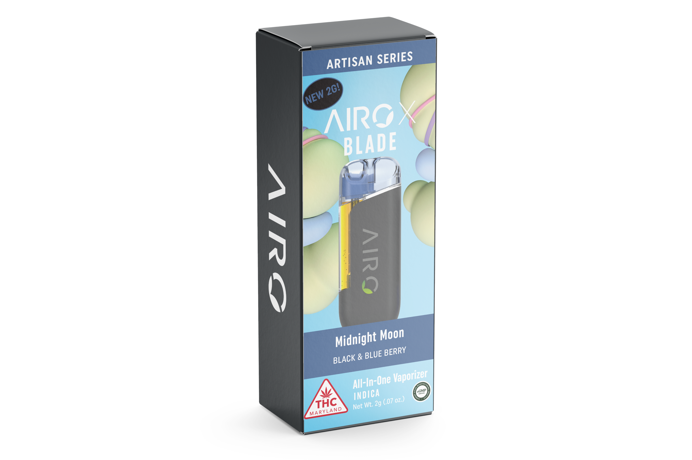 Photograph of product: AiroX Blade Midnight Moon Disposable