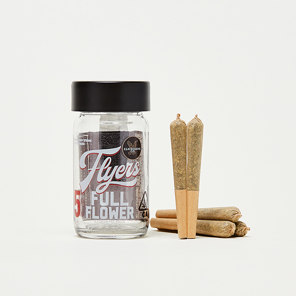 Photograph of product: Claybourne - Face Melters - Full Flower Flyers 7pk - Prerolls
