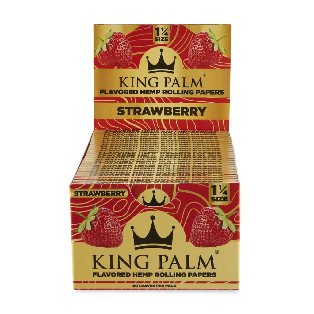 Photograph of product: King Palm Strawberry Flavored Hemp Rolling Papers