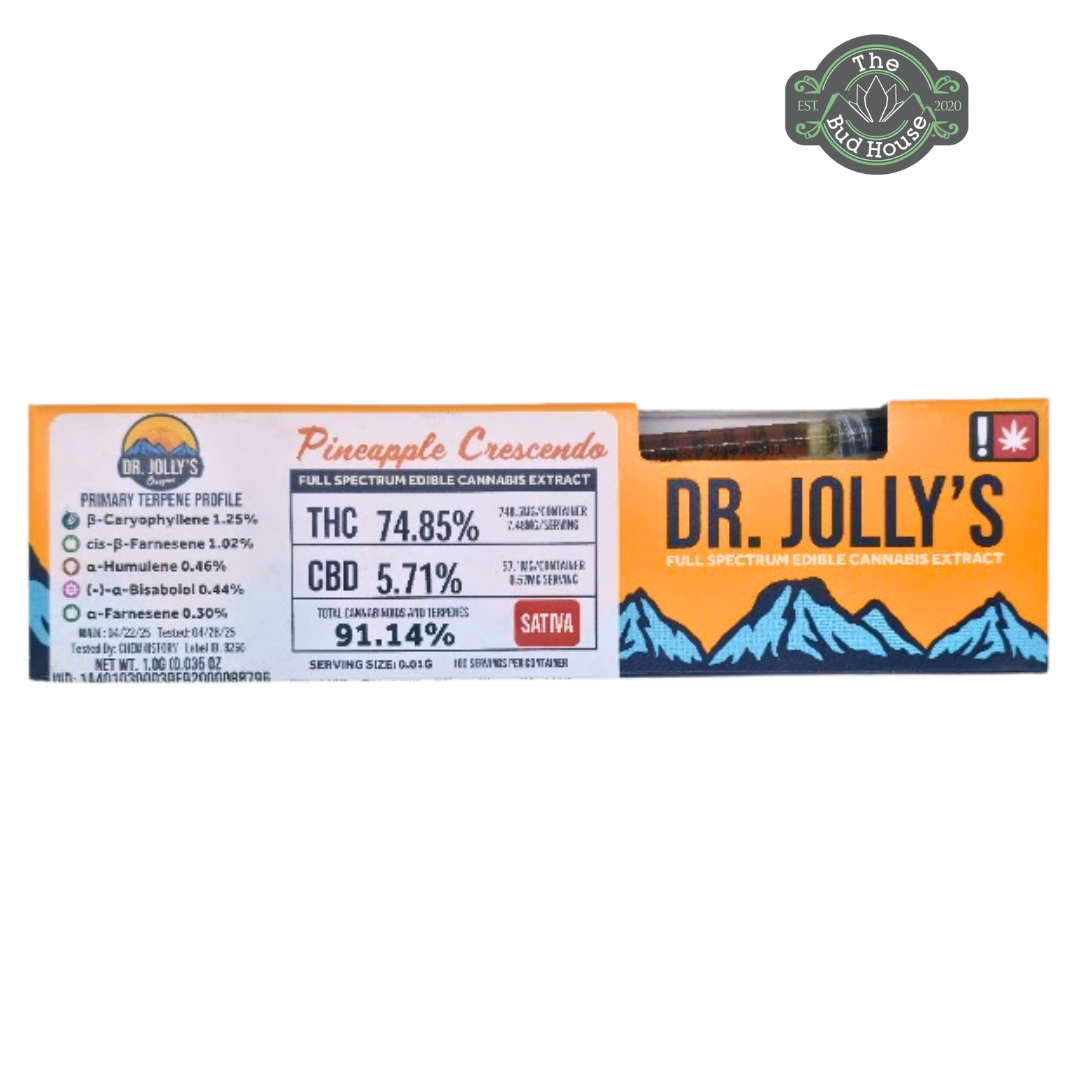 Photograph of product: Dr Jollys 1g PINEAPPLE CRESCENDO FECO