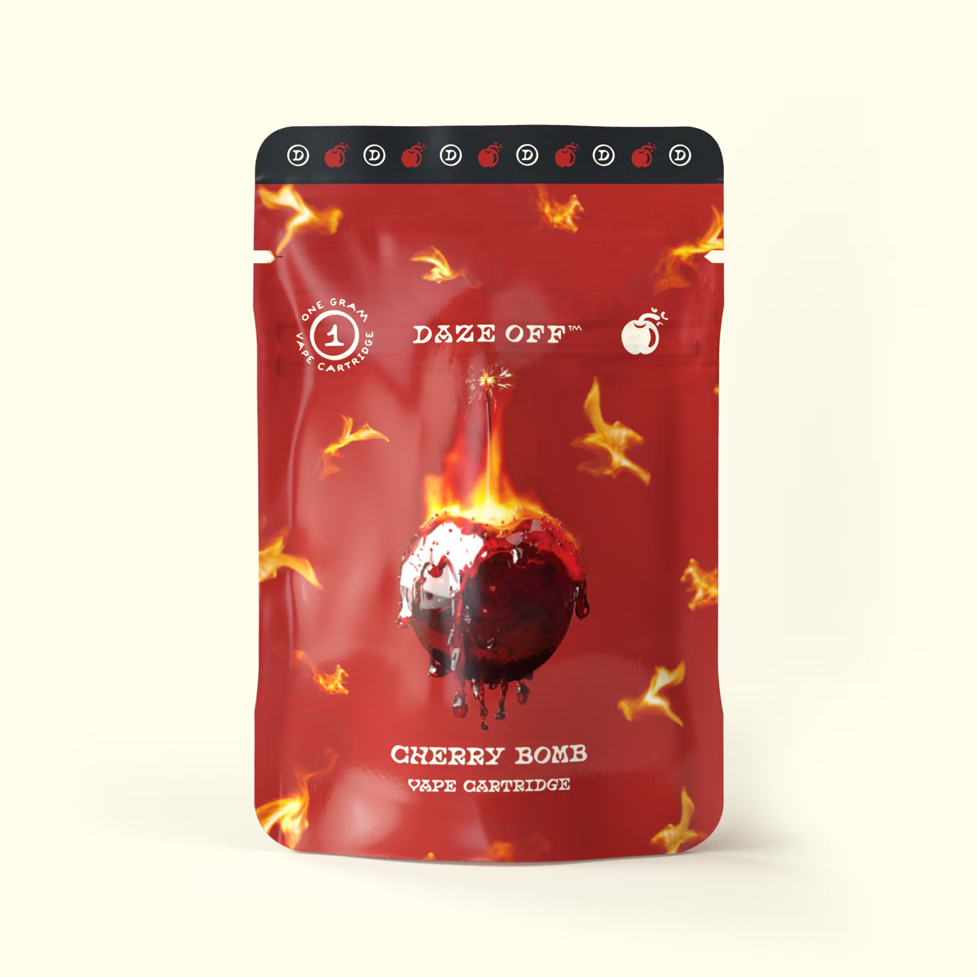 Photograph of product: DAZE OFF - CART DISTILLATE - 1G - CHERRY BOMB - HYBRID