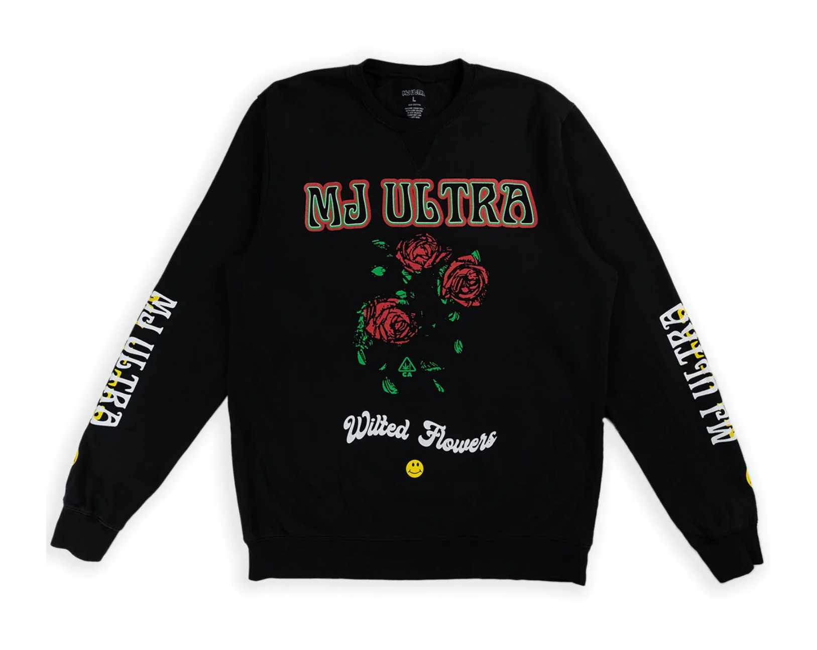 Photograph of product: MJ Ultra | Wilted Flower Crew Neck Sweatshirt | XL