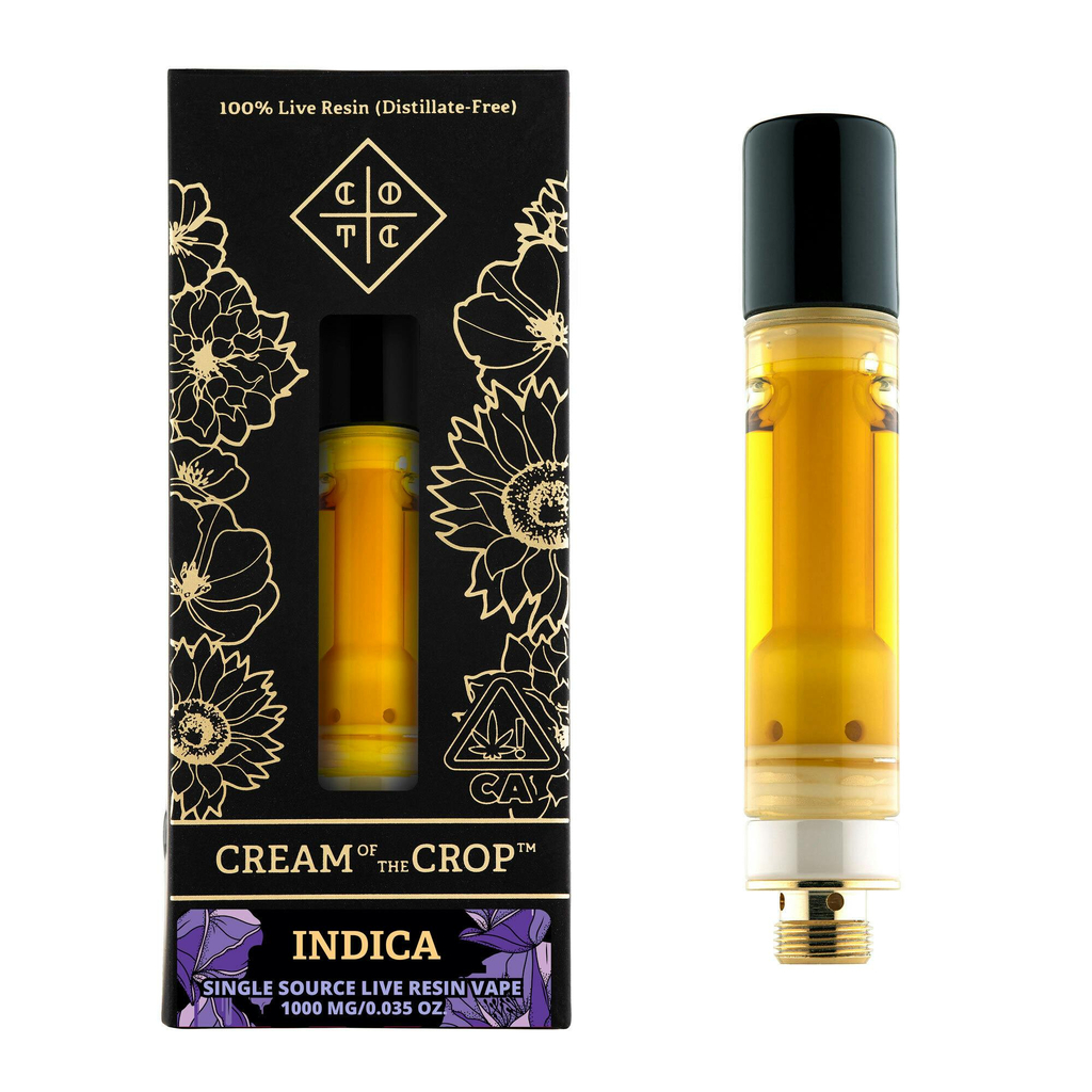 Photograph of product: CREAM OF THE CROP - LIVE RESIN CARTRIDGE - THE GRAPE GATSBY 1G