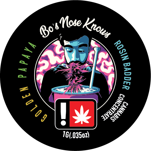 Photograph of product: Bo's Nose Knows - Golden Papaya (H) - Full Spectrum Rosin 1g