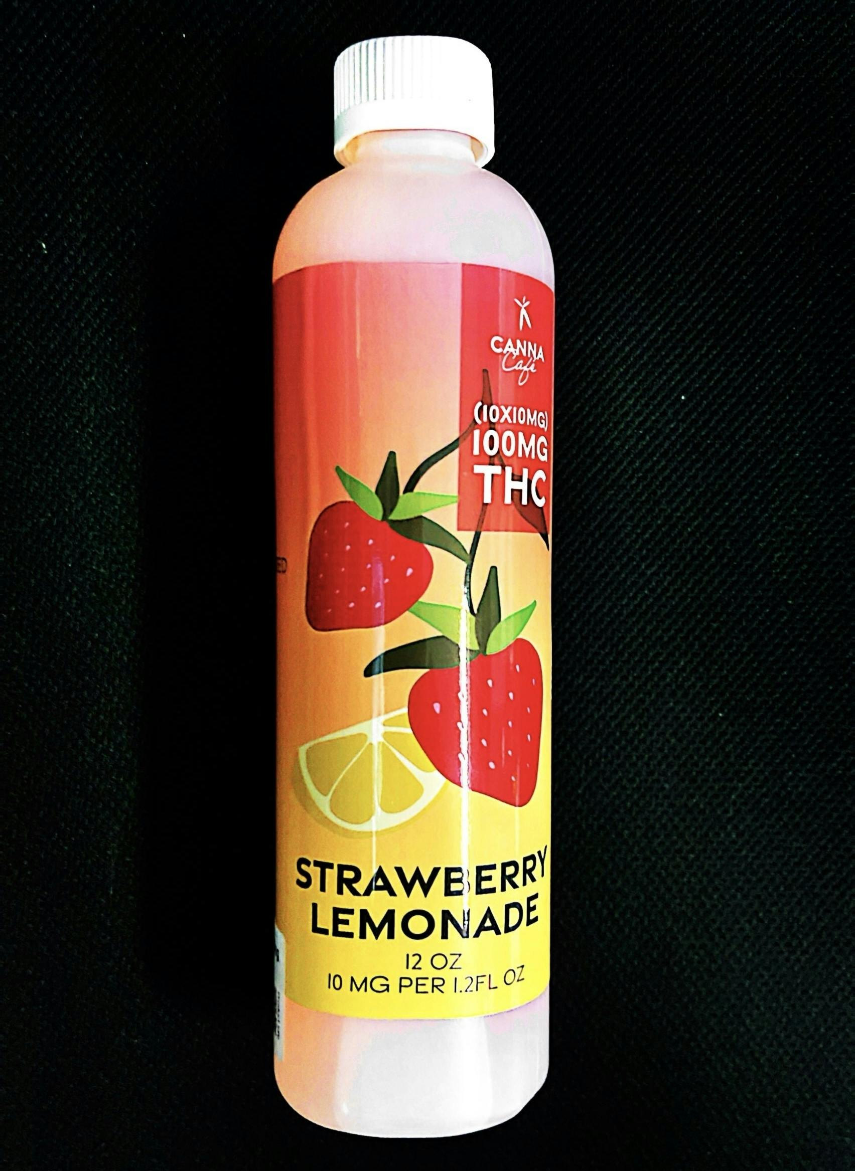 Photograph of product: Minerva - Strawberry Lemonade Drink - 12 oz - 100 mg (Hybrid)